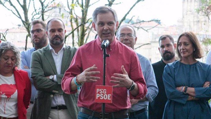 José Miñones nun acto de campaña. Foto de Arquivo.