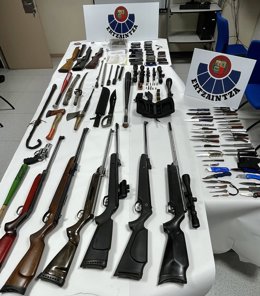 Detenido en Beasain (Gipuzkoa) en posesión de anfetamina, marihuana, hachís y varias armas