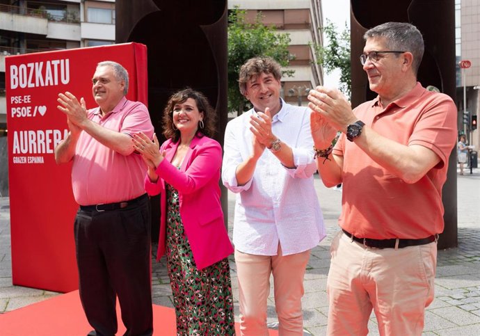 Acto electoral del PSE-EE en Barakaldo (Bizkaia)