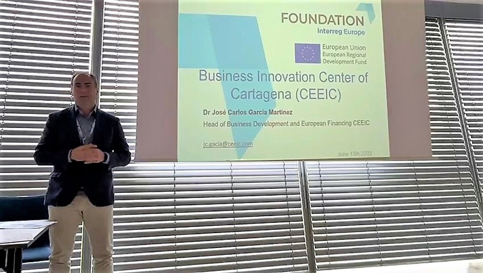 José Carlos García, representante del Ceeic, durante su intervención