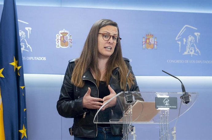 Archivo - La portavoz de la CUP en el Congreso, Mireia Vehí