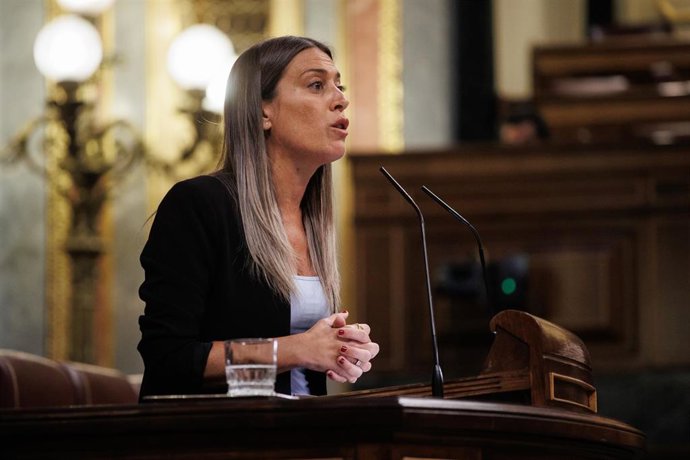 Archivo - La portavoz de Junts en el Congreso, Miriam Nogueras