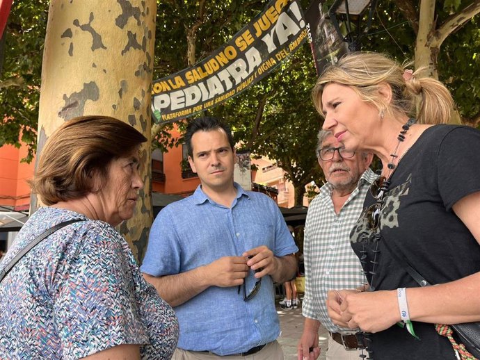 Crsitina Teniente, en su visita a 'Los Conversos' de Hervás (Cáceres).
