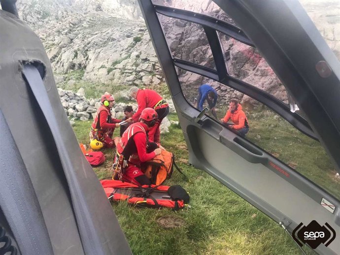 Rescate de montaña en Cangas de Onís