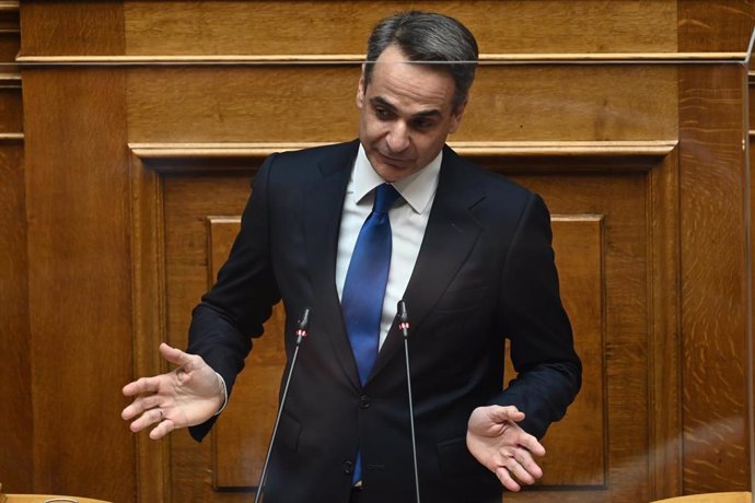 Archivo - El primer ministro griego, Kyriakos Mitsotakis