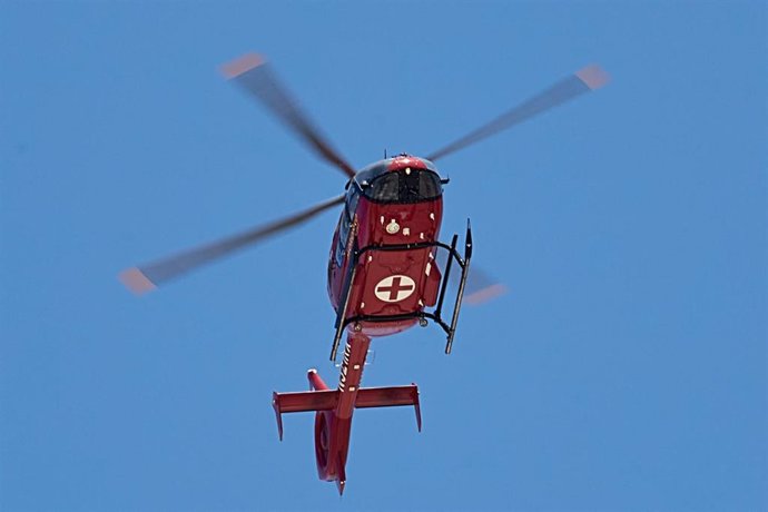 Un helicóptero sanitario en California, EEUU