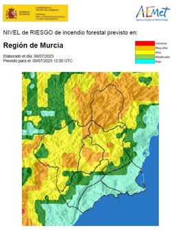 El nivel de riesgo de incendio forestal previsto para este domingo es muy alto en el Altiplano