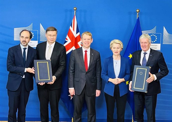 Firma del acuerdo de libre comercio entre la UE y Nueva Zelanda