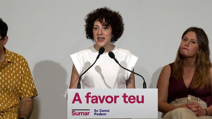 El cap de llista de Sumar-En Comú Podem per Barcelona al Congrés, Aina Vidal