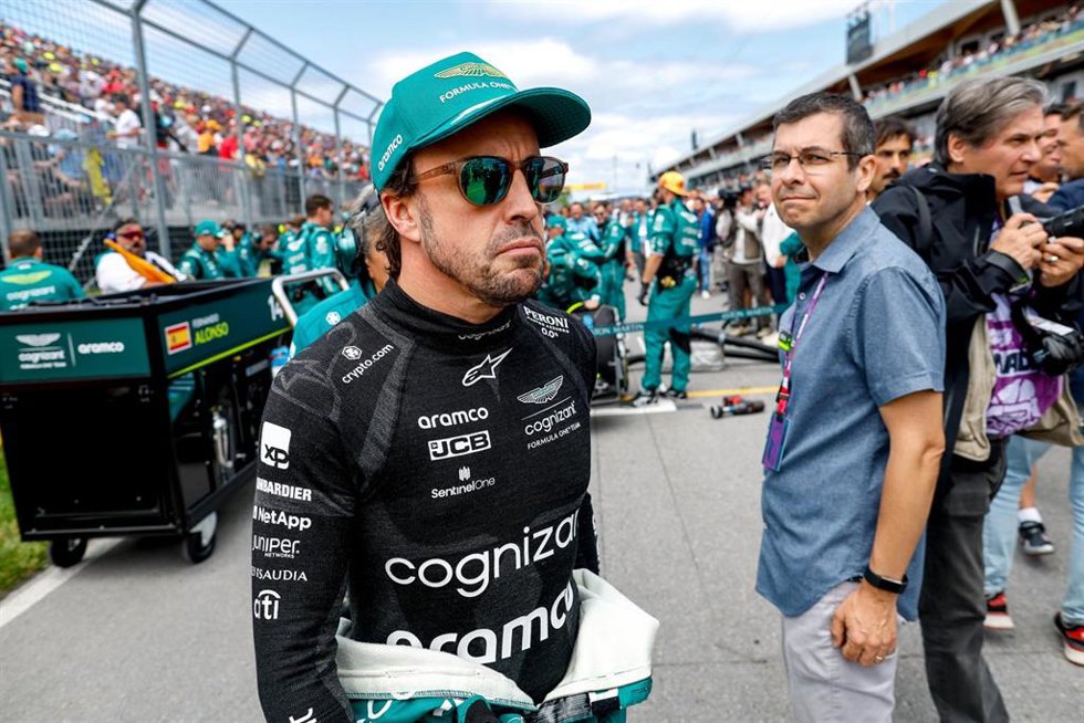 Fernando Alonso, durante un Gran Premio.
