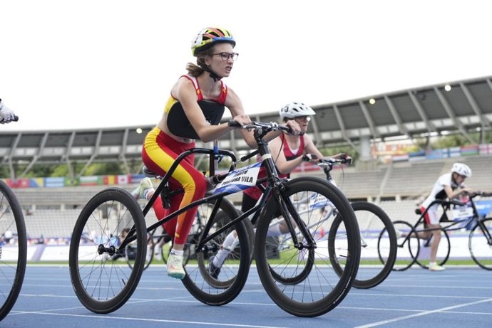 Judith Tortosa, durante una competición.