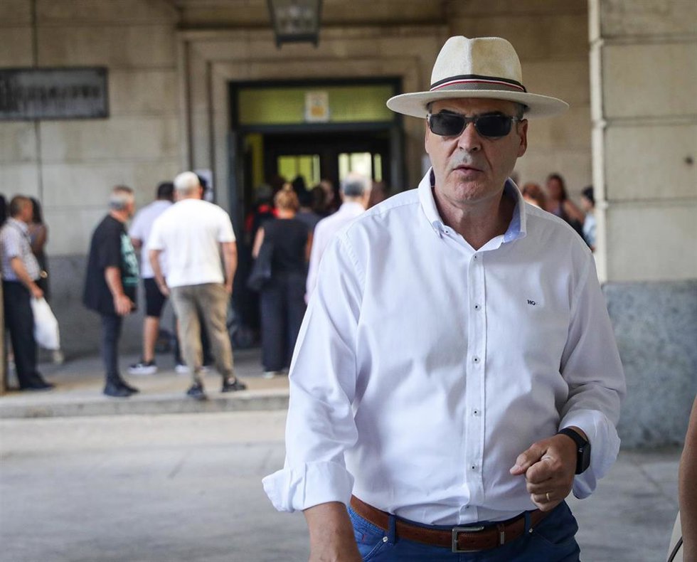 Juan Márquez a su llegada la Audiencia