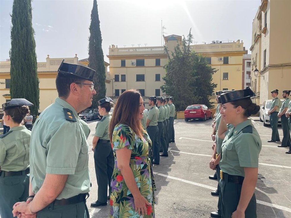 Recepción a los 29 guardias civiles en prácticas
