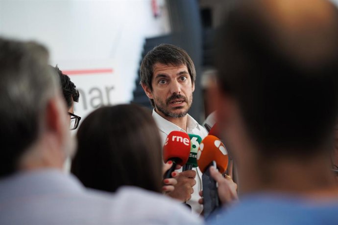 El portavoz de Sumar, Ernest Urtasun, en una imagen de archivo.