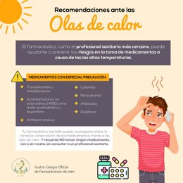 Gráfico con recomenaciones ante una ola de calor.