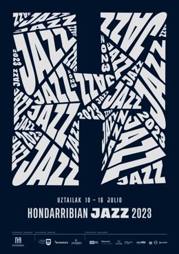 Cartel de la segunda edición del festival Hondarribian Jazz de Hondarribia