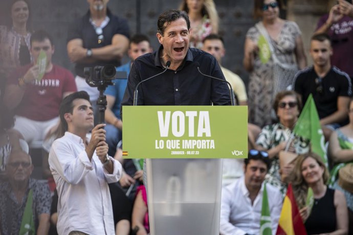El candidato al Congreso por Zaragoza, Pedro Fernández.