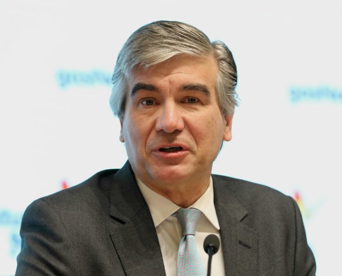 Archivo - Francisco Reynés en la presentación de resultados de Naturgy