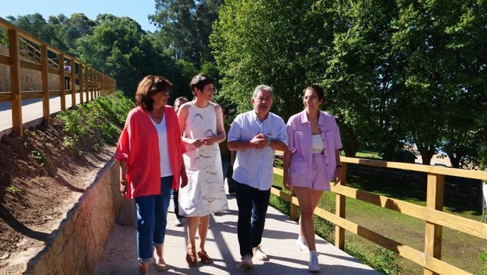 La portavoz nacional del BNG, Ana Pontón, en un acto en Pontevedra