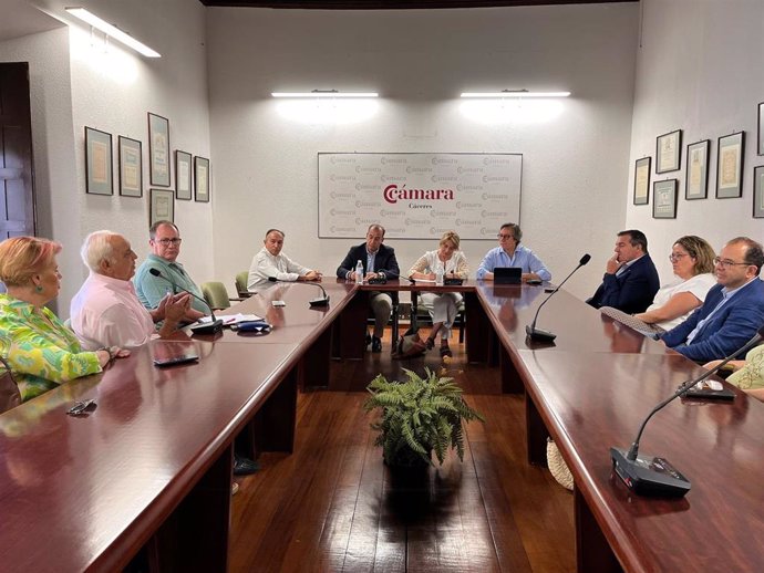 Reunión del Consejo del Geoparque Villuercas-Ibores-Jara, en Cañamero (Cáceres)
