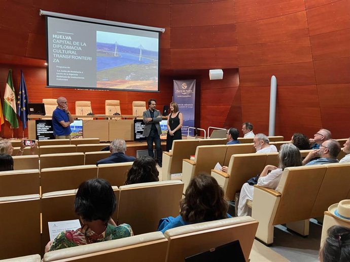 Imagen del seminario 'Huelva, lanzadera de la Diplomacia Cultural Transfronteriza Innovadora'.