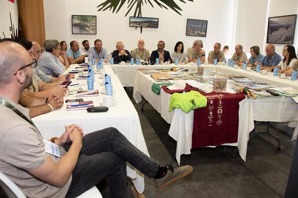 Reunión del Consejo del Geoparque Villuercas-Ibores-Jara en Cañamero (Cáceres)