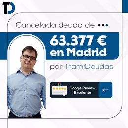 TRAMIDEUDAS Cancela 63.377€ con la Ley de Segunda Oportunidad.