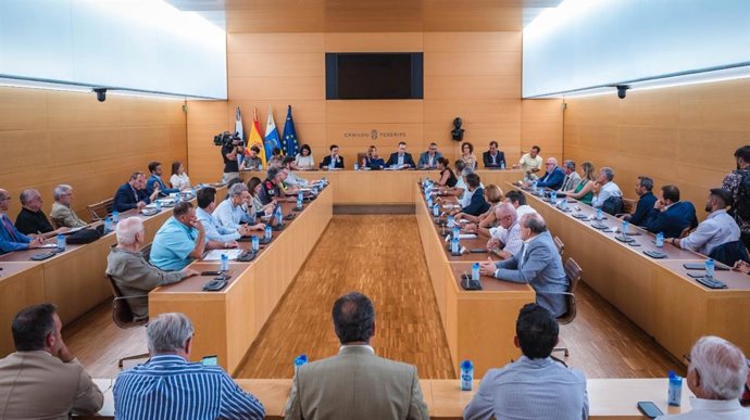Reunión de coordinación en el Cabildo de Tenerife para presentar medidas que ayuden a mejorar la movilidad