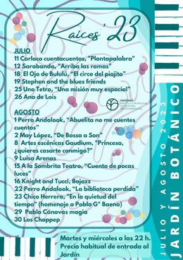 Actividades del programa Raíces que se celebra en el Real Jardín Botánico para toda la familia.