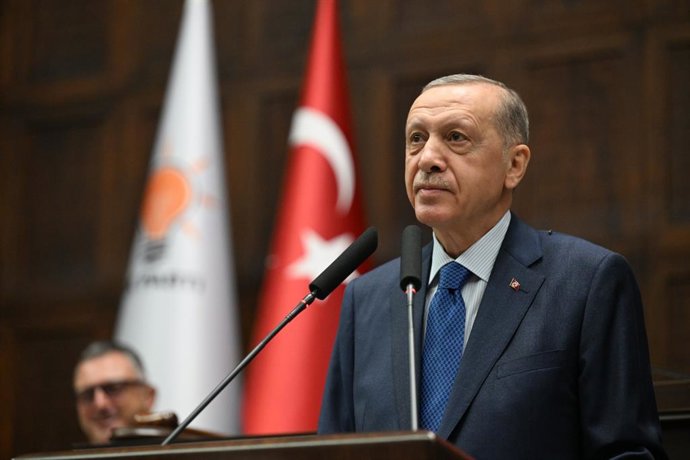 June 21, 2023, Istanbul, Istanbul, Turkey: Turkish President Recep Tayyip Erdogan attends the new legislative session of the Turkish Parliament, on June 21, 2023