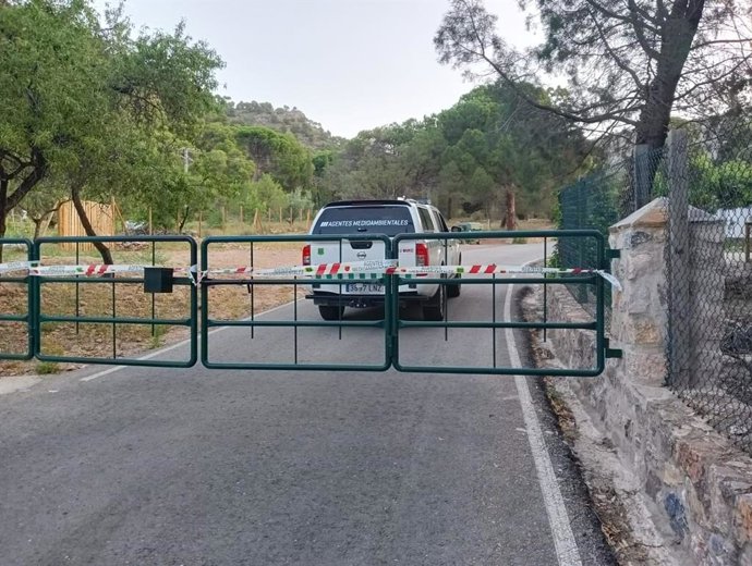 Imagen de uno de los controles establecidos recientemente por el alto riesgo de incendio debido al calor extremo