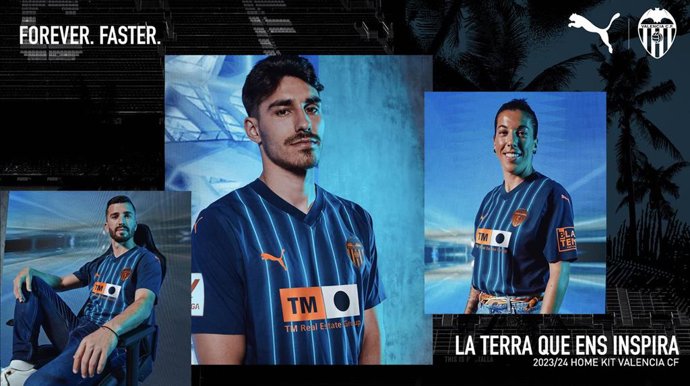 La nueva segunda equipación del Valencia CF, creada por Puma.