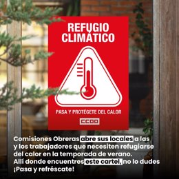 CCOO pone sus sedes de Logroño y Arnedo como "refugio climático"