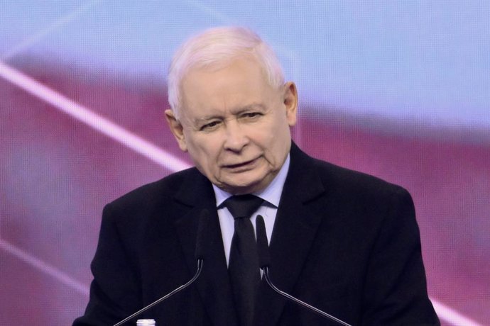 Archivo - May 13, 2023, Warsaw, Warsaw, Poland: 13.05.2023 WARSZAWA....LAW AND JUSTICE PARTY..CONVENTION IN WARSAW......JAROSLAW KACZYNSKI..FOT DAMIAN BURZYKOWSKI / NEWSPIX.PL.