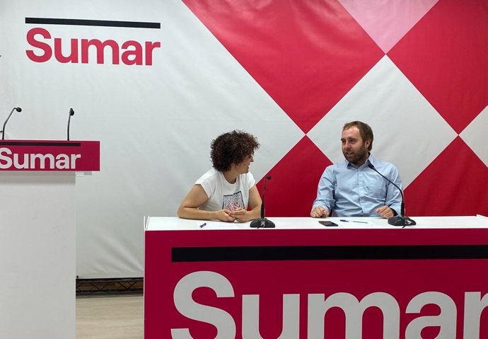 Los candidatos por Sumar de La Rioja al Congreso y Senado, Diego Mendiola y Eunate García