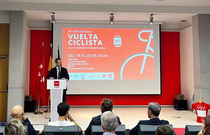 Presentación de la Vuelta Ciclista a Madrid sub23 este martes 11 de julio.