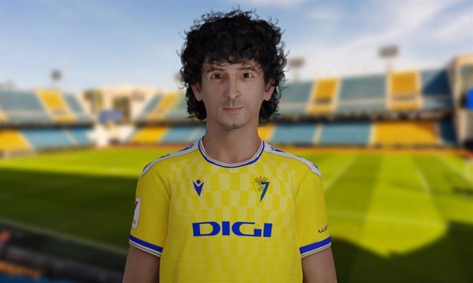 El Cádiz lanza un clon de 'Mágico' González, el primer humano digital aplicado al fútbol en España.