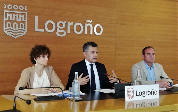 Celia Sanz, Conrado Escobar y Francisco Iglesias