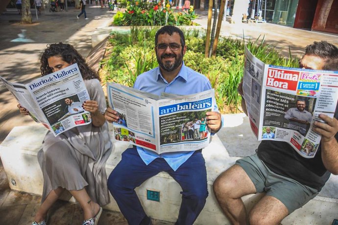 El candidato al Congreso de Sumar MÉS, Vicen Vidal, este martes.