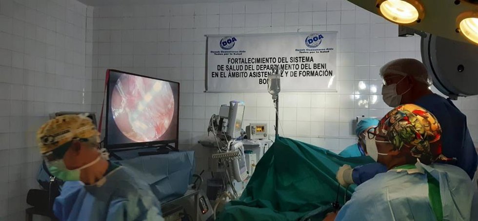 Imagen de una de las intervenciones practicadas