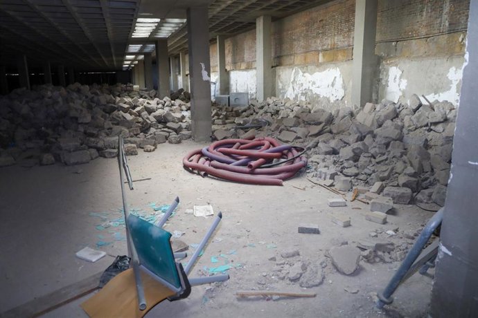 Estado en el que se halla el proyectado centro de interpretación de la tapa, en el Paseo Marqués del Contadero.