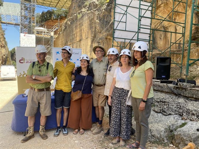 Miembros de Fundación Atapuerca y Fundación la Caíxa.