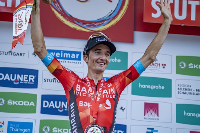 Archivo - El ciclista español Pello Bilbao (Bahrain Victorious)