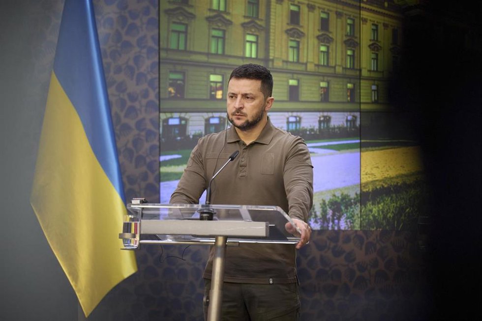 Archivo - El presidente de Ucrania, Volodimir Zelenski