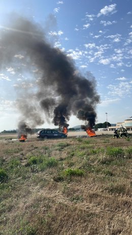 El Aeropuerto de Logroño-Agoncillo realiza un Simulacro de accidente aéreo