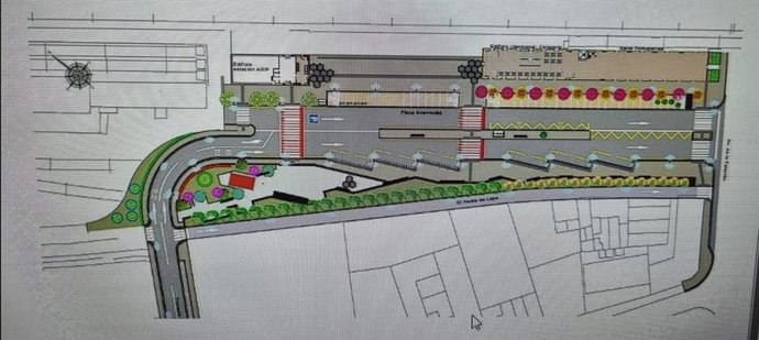 Plano estación intermodal de Calahorra