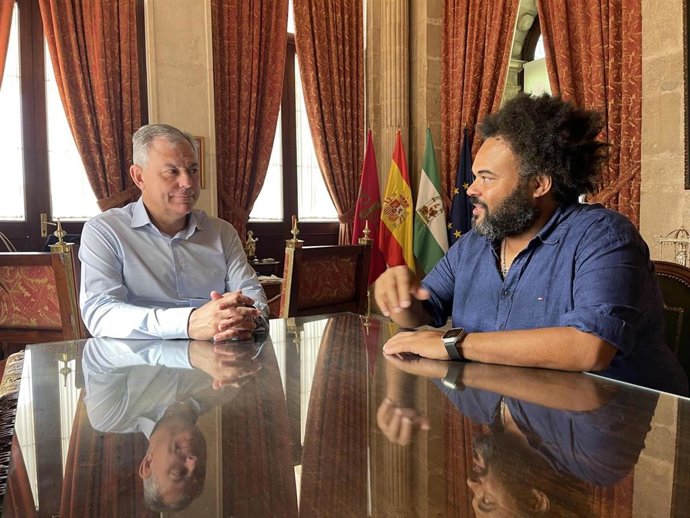 Sanz con Carlos Jean