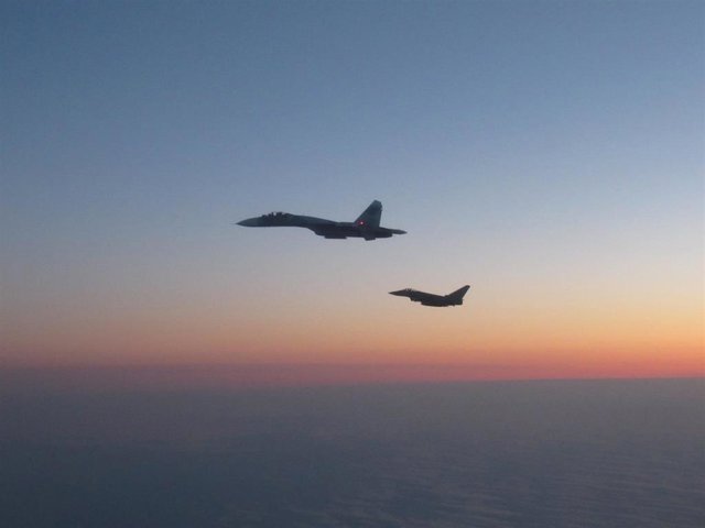 Archivo - Cazas británicos y suecos interceptan aviones rusos cerca del espacio aéreo de la OTAN y Suecia