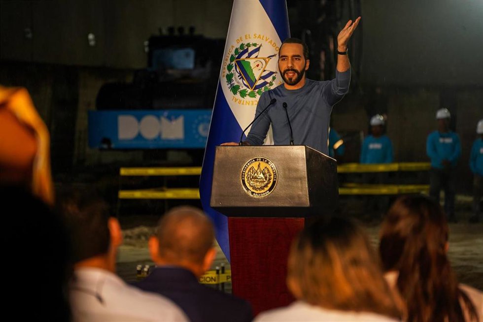 El presidente de El Salvador, Nayib Bukele
