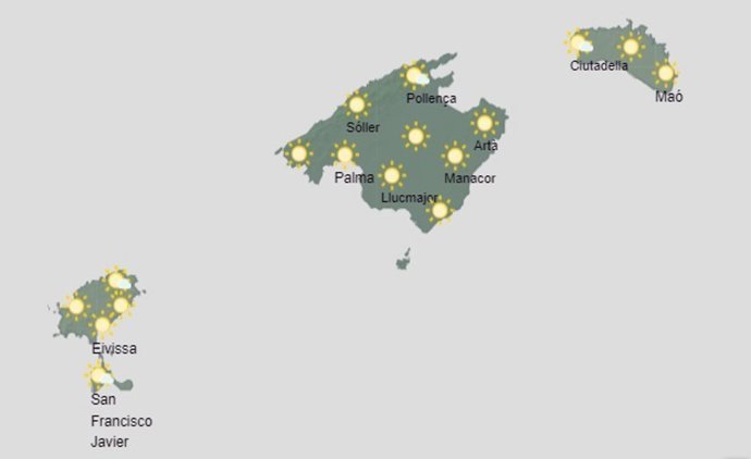 El tiempo hoy miércoles, 12 de julio, en Baleares.